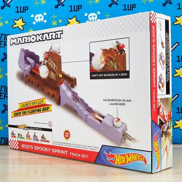Hot Wheels Super Mario MarioKart Boos Spooky Sprint Circuit Collectible Track - Picture 3 of 10
